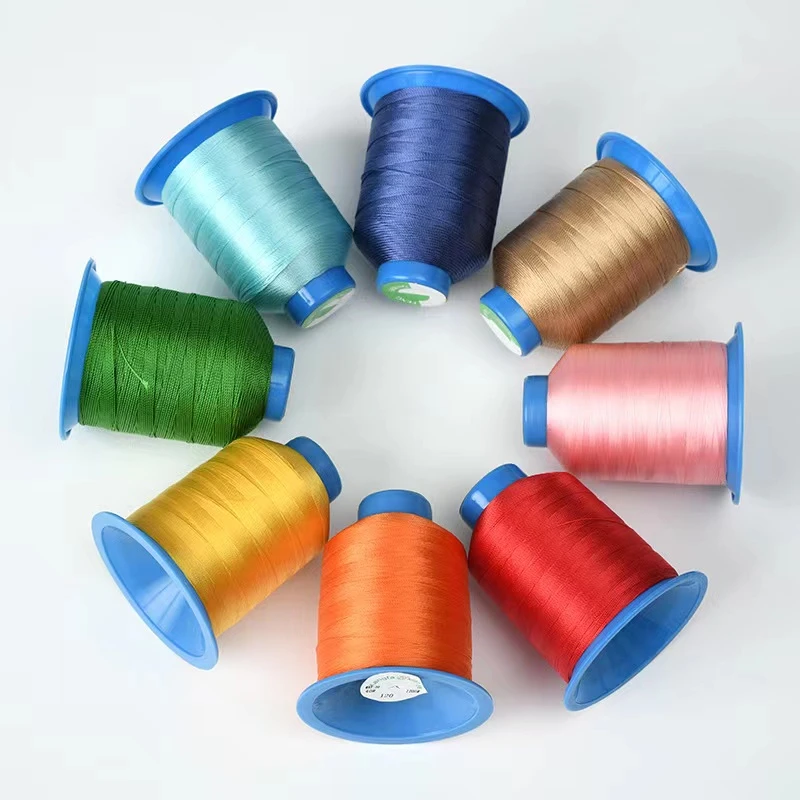 GRS Certified Nylon6.6 Recycled Bonded Sewing Thread 1050D/3 Continuous Filament N6.6 For Leather and Luggage