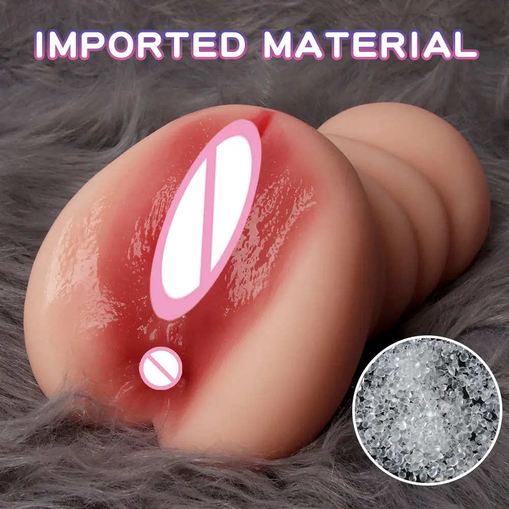 FairyKiss Male Masturbator Pocket Pussy 3D Soft Silicone Artificial Doll Sex Toys For Men Nature Fat Textured Vagina For Adults