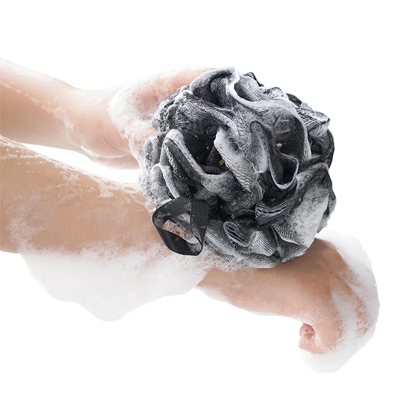 Pe Mesh Bath Sponge Large Loofah Bath Sponge Body Scrubber Mesh Shower Pouf Bath Ball