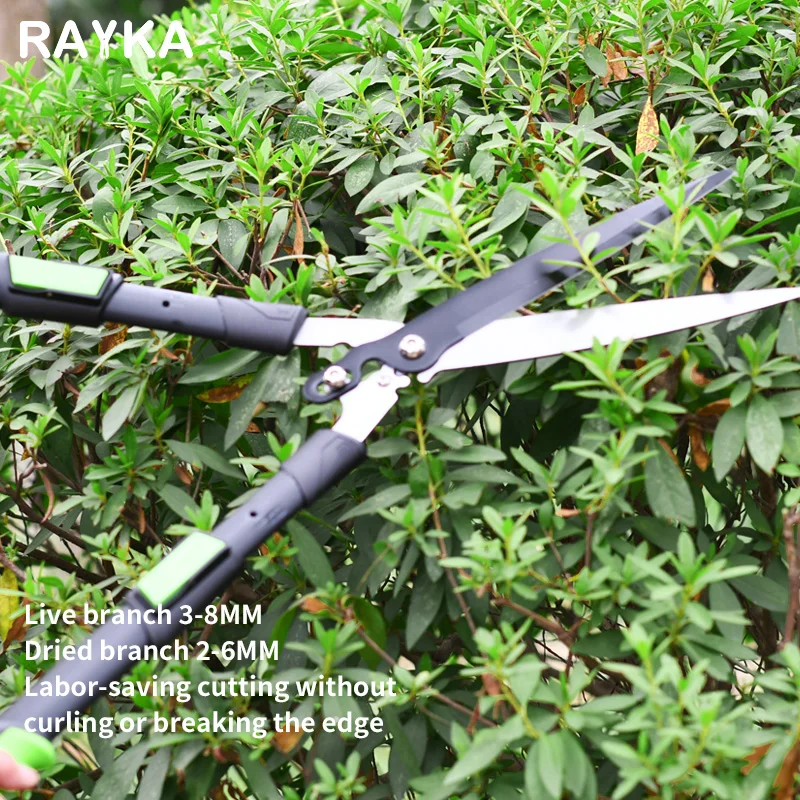 Five Segment Adjustable Switch Hedge Shear Extendable Handle Shear Gear Mechanism Hedge Scissors