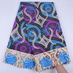 1295 Ankara African Wax Print Fabric Embroidery Wax Lace Free Shipping