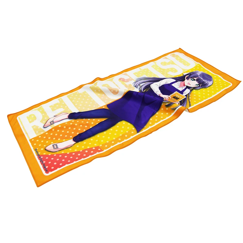 wholesale Microfiber Sports Beach Towel Custom Printed Anime Cartoon Face Towel With Logo