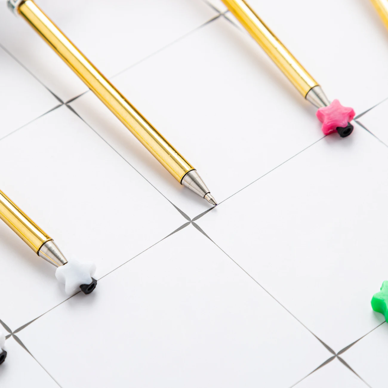 Custom LOGO Rose Gold Special Quill Feather Ballpoint Pen