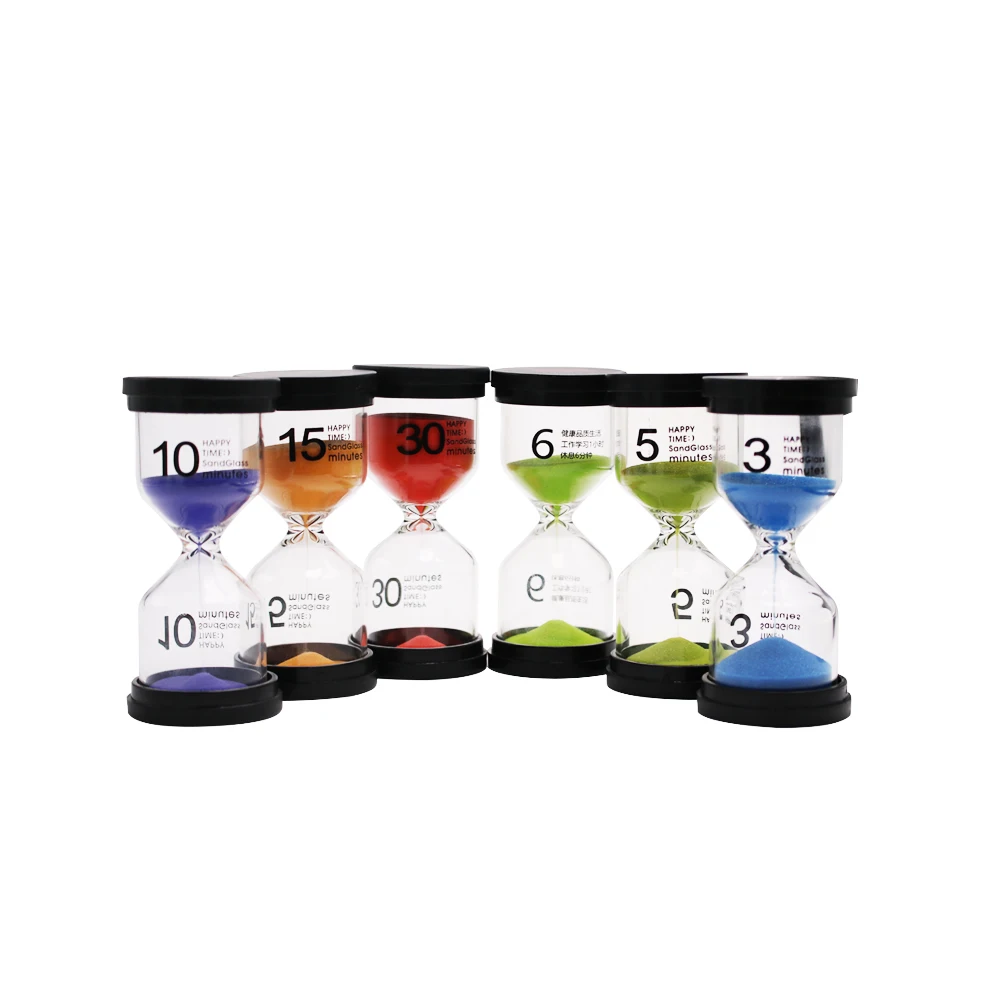 Amazon Customized Logo Custom Hourglass Sand Timer, Factory Wholesale Mini Hourglass Glass 24 Hour Hourglasses