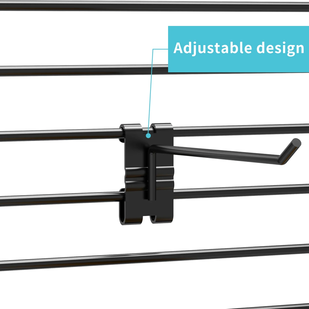 Supermarket Rack Slatwall Display Rack Metal Slat Wall Panel Display Racks and Stands Slat Wall Display Standing Floor