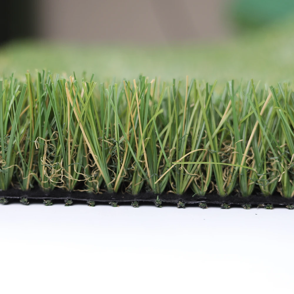 Us inventory 35-55mm Landscape Grass Teade-Fang Lawn Outdoor Plastic Artificial Grass Rug Roll Cheap Artificial Turf Synthetic