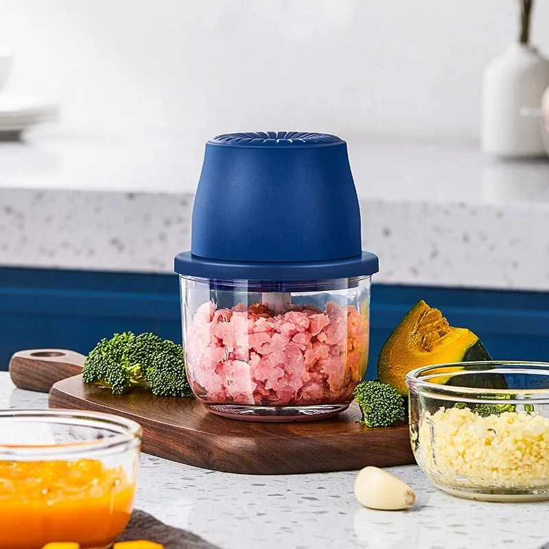 garlic press chopper automatic fruit chopper machine yam pounder food processor wireless electric mini garlic chopper
