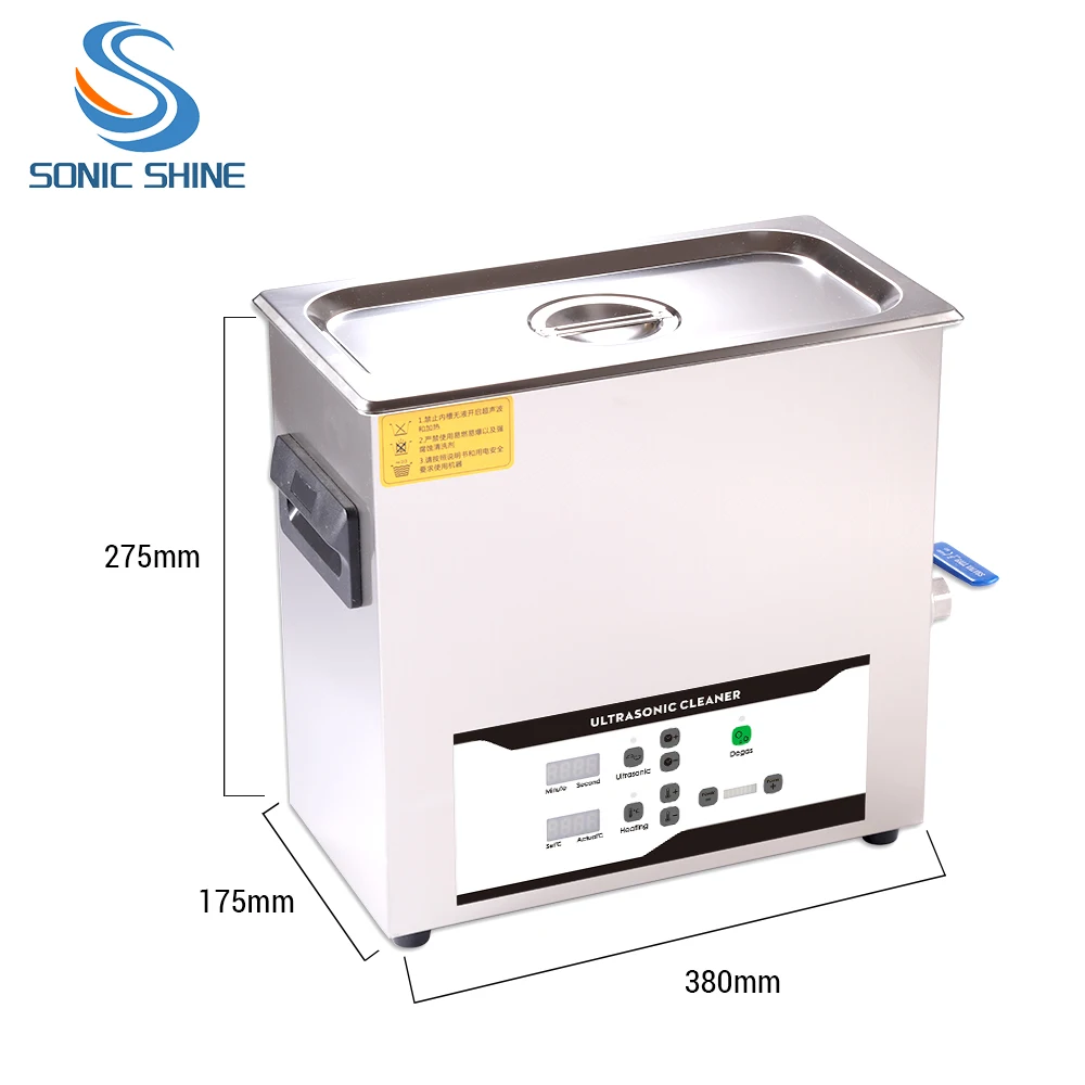 SN-30C 6.5L water jet ultrasonic dish cleaner 180w 28 dental tools cleaning machine