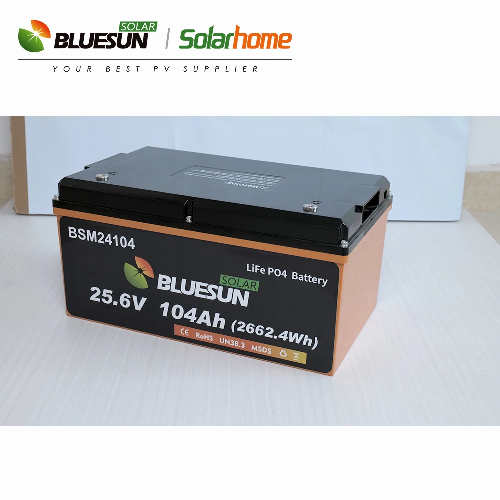 Bluesun Lithium Battery 12V 104AH 208AH 24V 104AH High Power Wholesale Economical High-quality Charge 6000 Times For House use