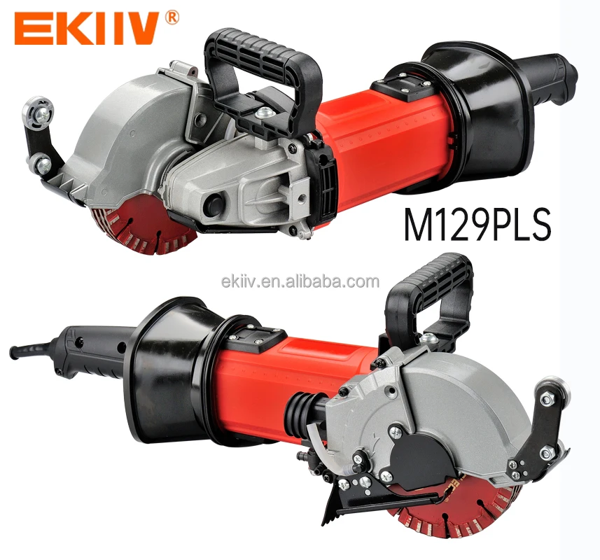 Ekiiv 129mm 110v High Power Marble Cutting Machine Wall Grooving Tools Wood Metal Ceramic Tile Concrete Glass Cutter