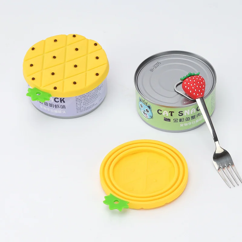 Food Grade Silicone Can Lid Can Covers Most Standard Size Dog And Cat Can Tops