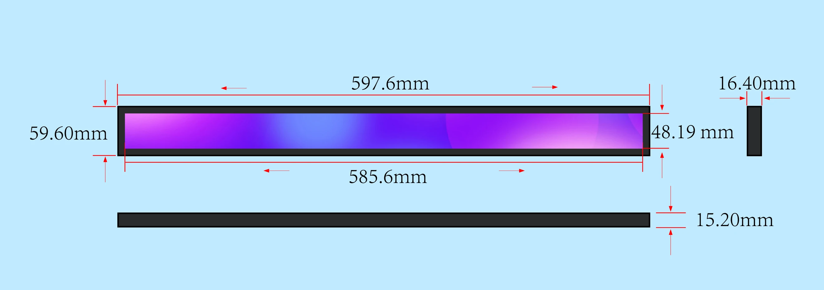 23.1 Inch Bar Stretched Shelf Edge Advertising Player Lcd Monitor Supermarket Shelf Led Advertising Display