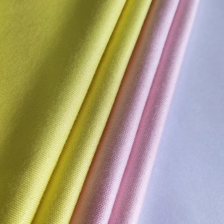 100% bamboo Organic and Anti-bacteria bamboo cotton interlock fabric for garment