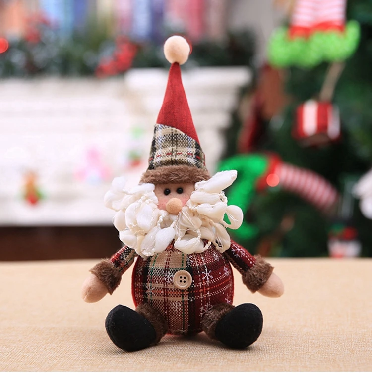 2021 Santa Claus Merry Christmas Decorations Christmas Elf Doll for Home Christmas Tree Decor Gifts