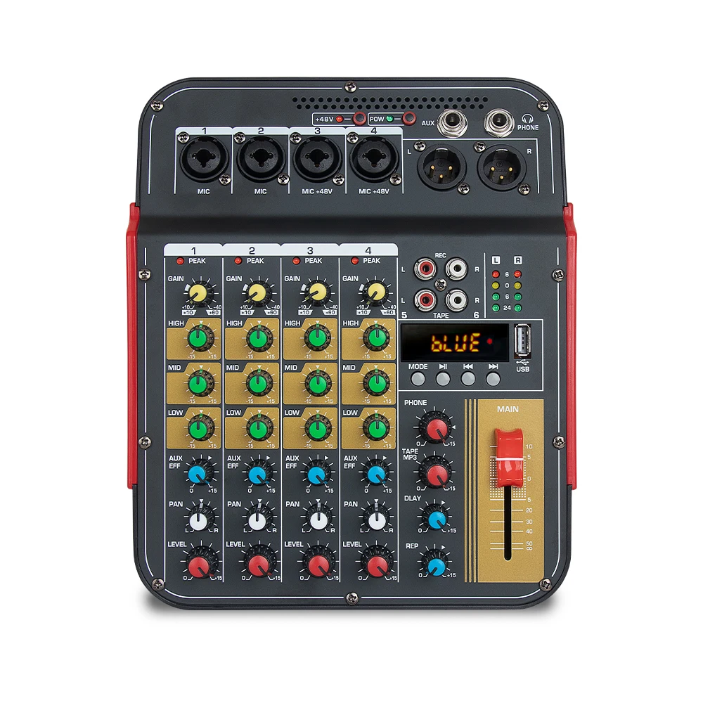 Coolest Oton Geek S06-B 6 Channel HD-MI Video Switcher Sound Mixer for TV Studios DJ Live Production Compete wth Atem Mini Pro