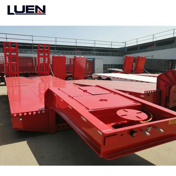 Большая грузовая гидравлическая выдвижная лестница LUEN 3 оси 60 тонн низкая кровать