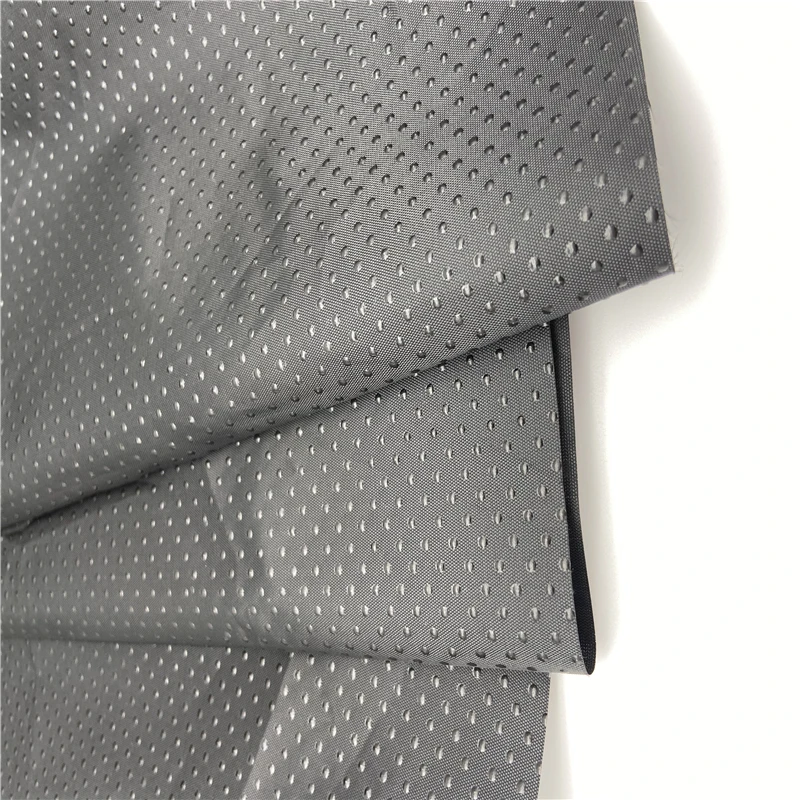 Manufacturer wholesale good quality mat material fabrics 100% polyester PA coated anti-skid fabric