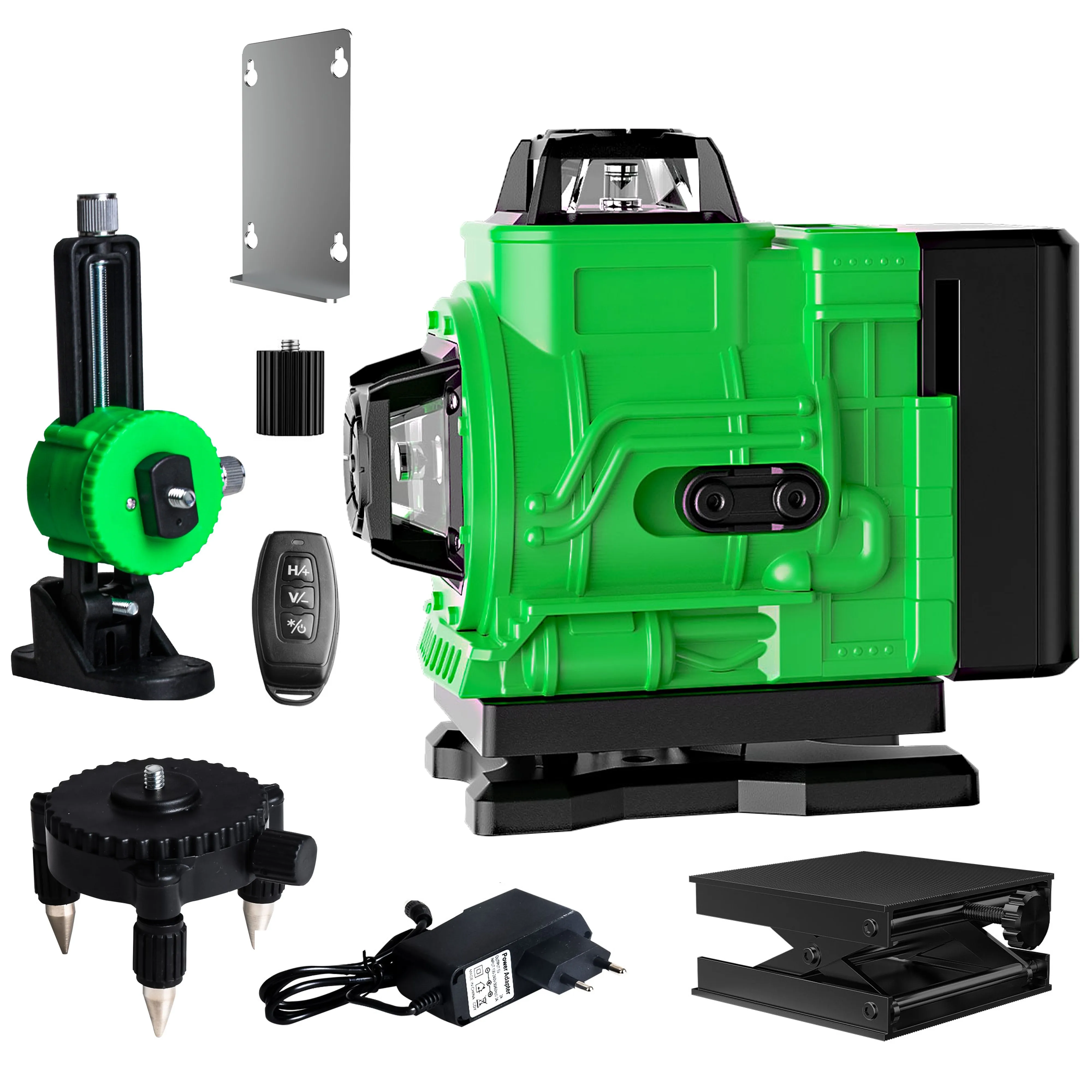 3D Green 16 Line Level High Precision Strong Light 360 Degree Horizontal Vertical Self Leveling Rotary Laser Level