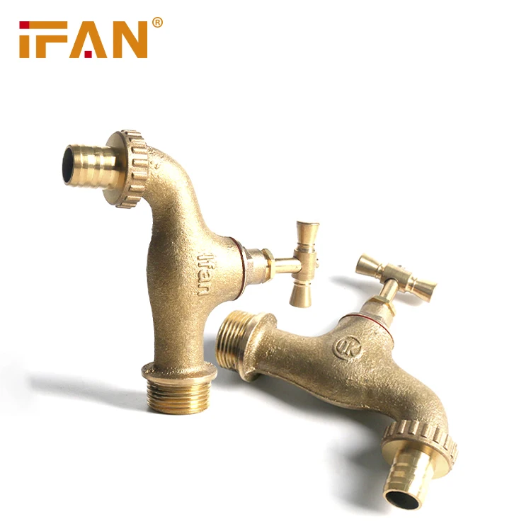  Китайский производитель IFAN недорогие краны Bibcock 1/2 '-3/4' PN25 наружный садовый латунный кран с