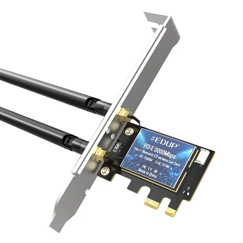 3000Mbps usb wifi card 802.11ax blue-tooth5.1 dual band PCI-E wireless card WiFi 6 Network Card AX200NGW Chipset