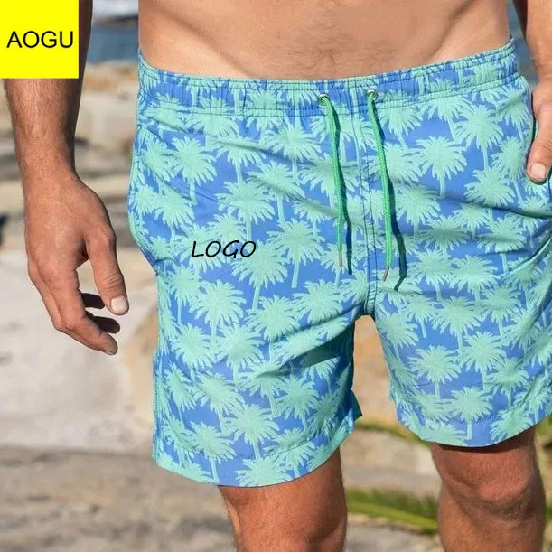 Custom logo wholesale high quality breathable soft Beach Shorts Swim Trunks Quick Dry for men