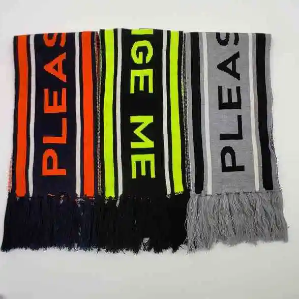 High Quality Winter Smooth Knitted Scarf Warm Winter Scarf For Unisex Jacquard winter scarf knitted  With Custom Logo