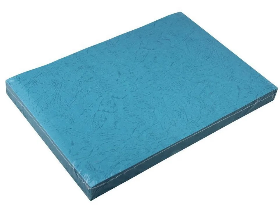 
coloured A4 paper binding covers leather grain 