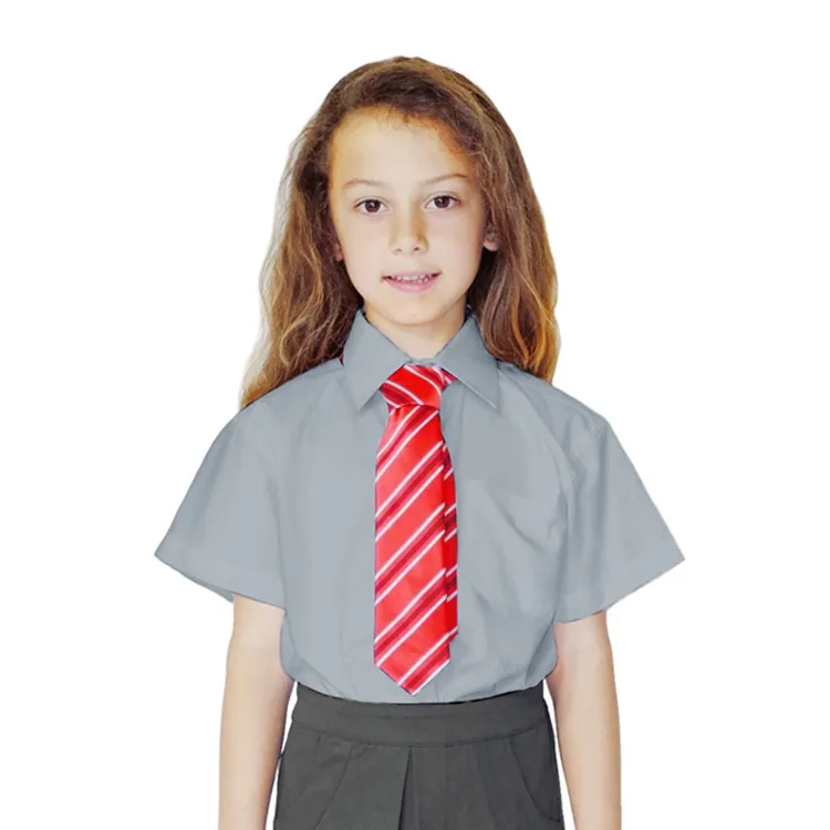 
Long Sleeve Custom School White Shirts Uniform Short Sleeve Kids Uniform Shirts For School 