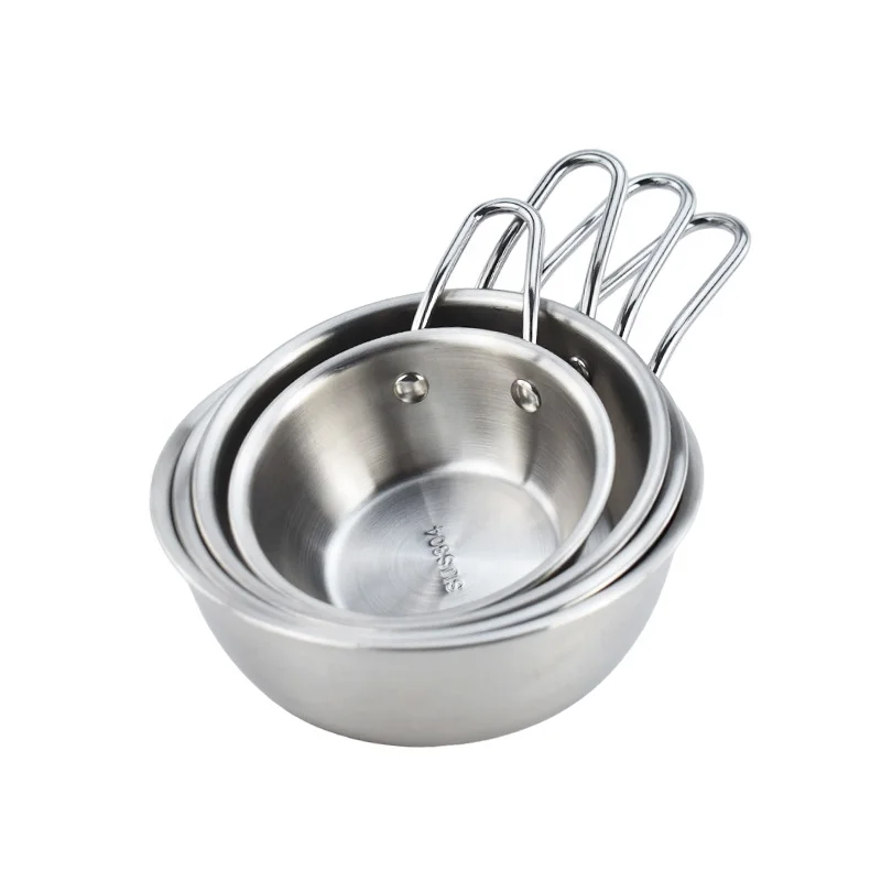 Kitchen Using Korean Stainless Steel Makgeolli Bowls Rice Wine Bowl With Handle