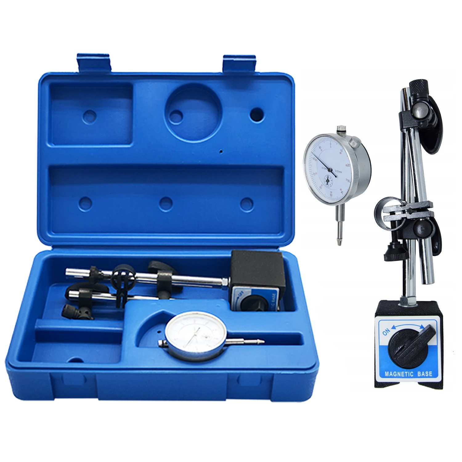 Универсальный тонкий регулируемый Длинный рычаг SUGETOOLS, 0-10 мм, циферблат, тестовый индикатор с магнитной основой