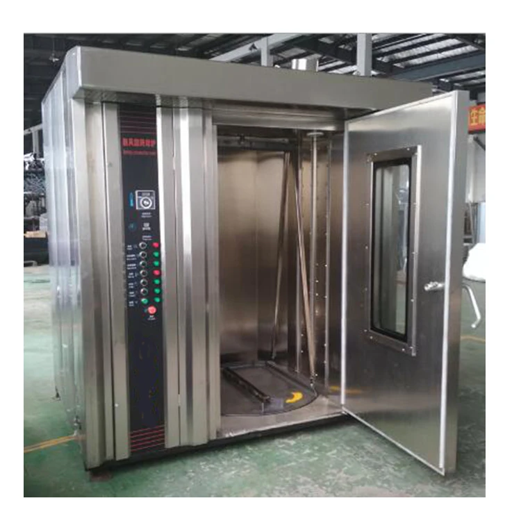 Cookie Biscuit Cake Bread Rotating Baking Rack Oven Bakery 32 64 Trays Electric Diesel Gas Rotary Oven Price