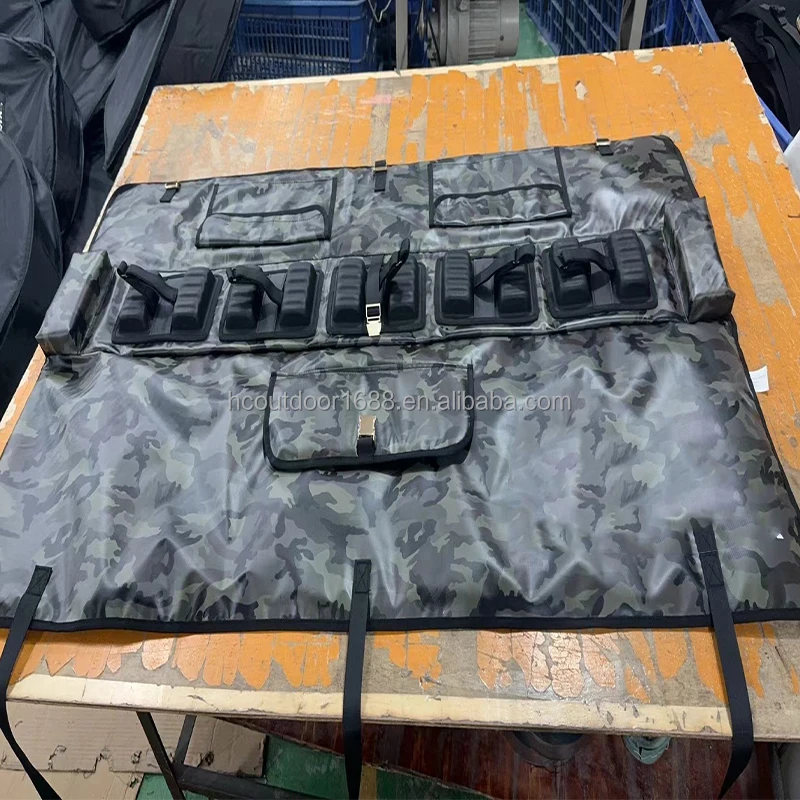 Camouflage Tailgate Bike Rack Pad for Pickup Truck Secure Bike Frame Straps Tailgate Protection Pad