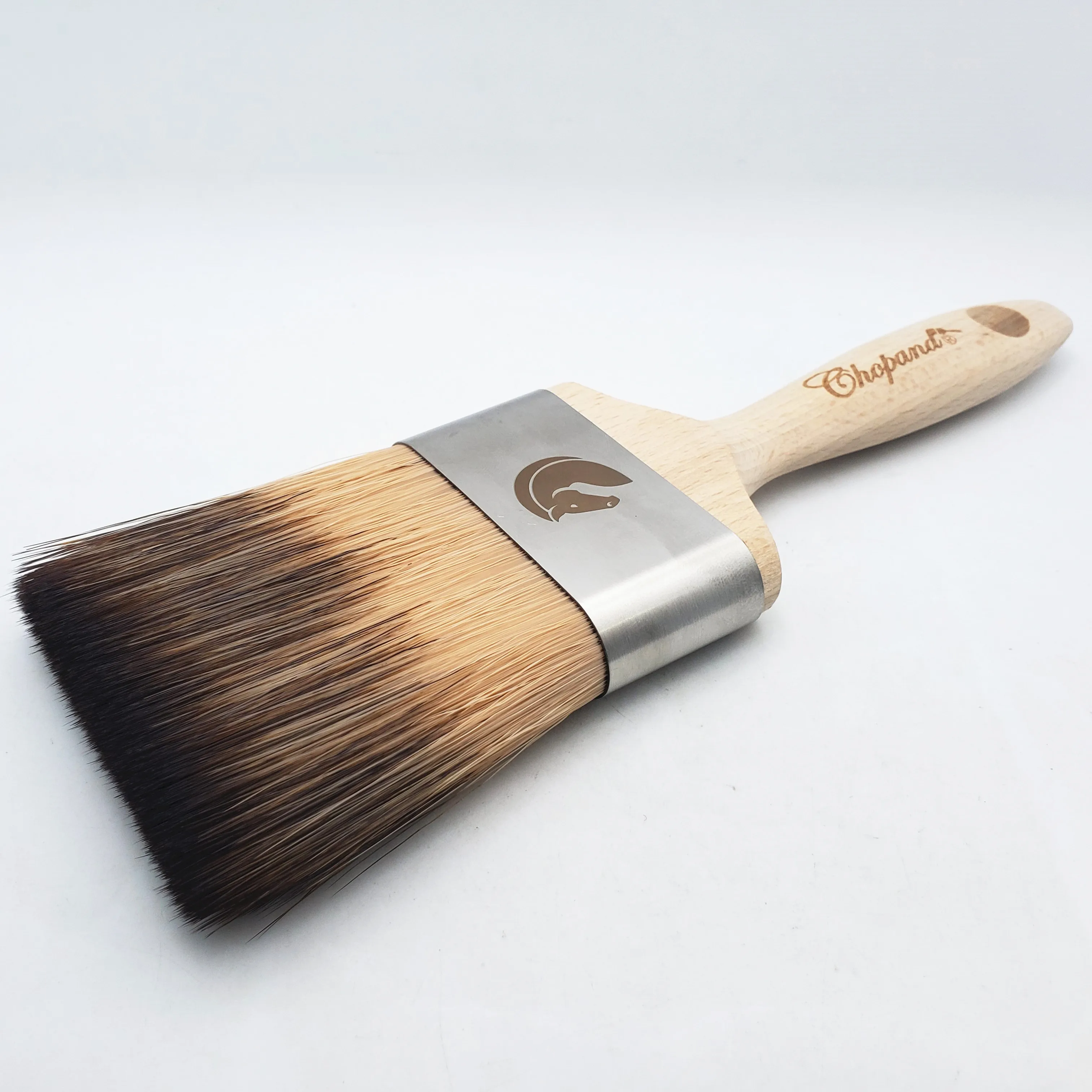 chopand new production high quality Seamless horse logo paint roller nylon brush wooden handle paint brush