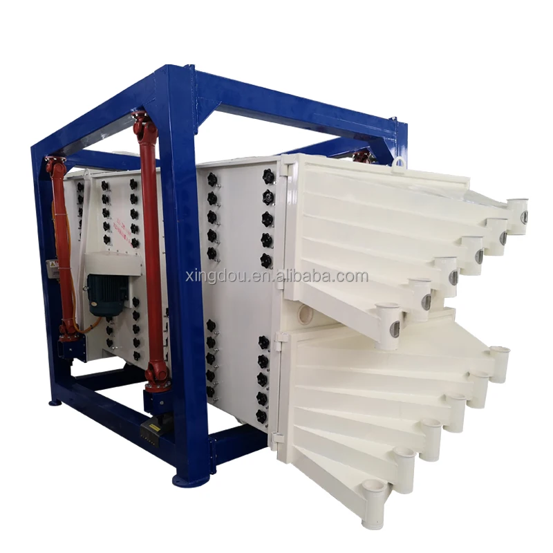 Bentonite Clay Vibrate Sorting Machine Sand Soil Rectangle Gyratory Sifter