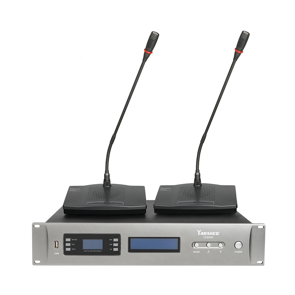 YARMEE Wired Conference Microphone Table Microphone Built in Speaker With Recoding Featuer