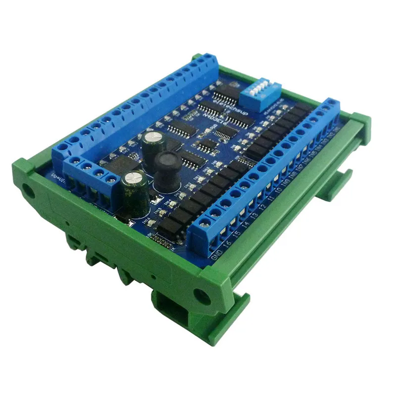 DC 12V 24V 16 Input 16 Output RS485 Remote Control Switch PLC IO expansion Board 03 06 16 Modbus RTU Module N4D3E16