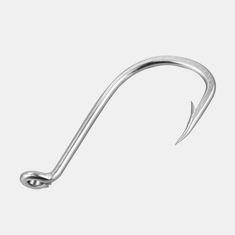 Custom Stainless Steel Circle Fishing Hook Beak Ringed Saltwater Offset Octopus Hook With Barbed