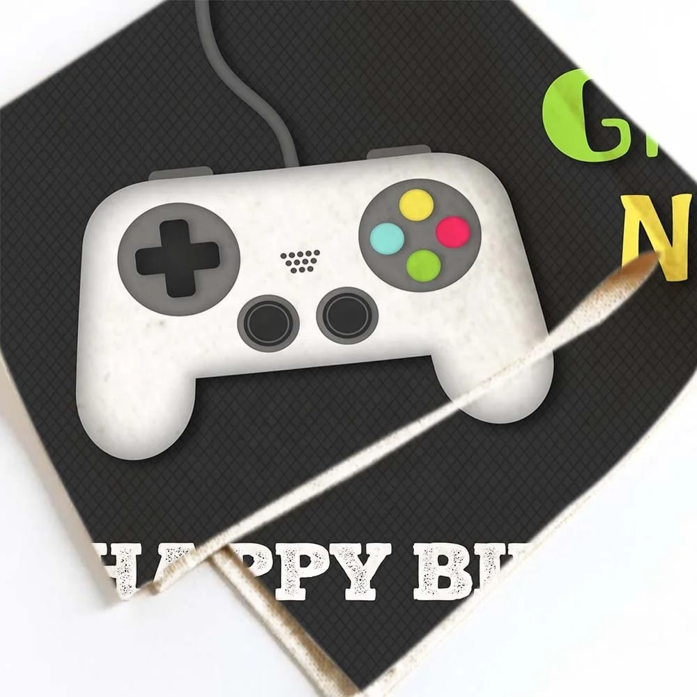 Video Game Background Banner Photography Studio Boy Game On Birthday Party Decoration Gamepad Backdrop