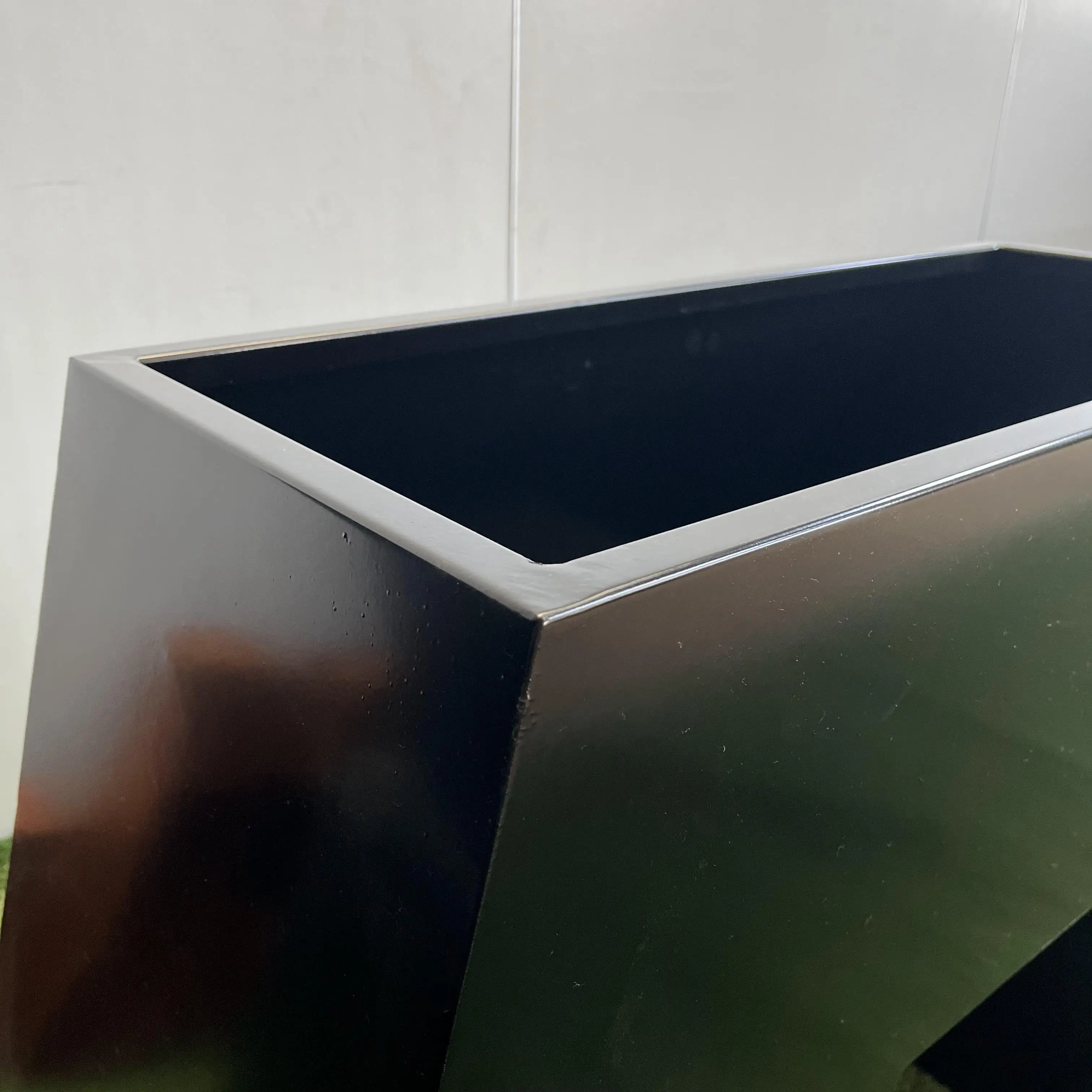 Custom Stainless Steel Garden Plant Flower Pots Outdoor Box Corten Steel Cube Planter