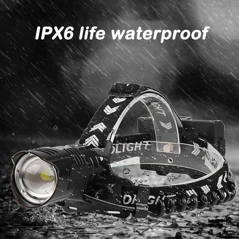  Мощный светодиодный налобный фонарь XHP90.2 фонарики с фокусировкой и зарядкой от USB уличный для походов других видов
