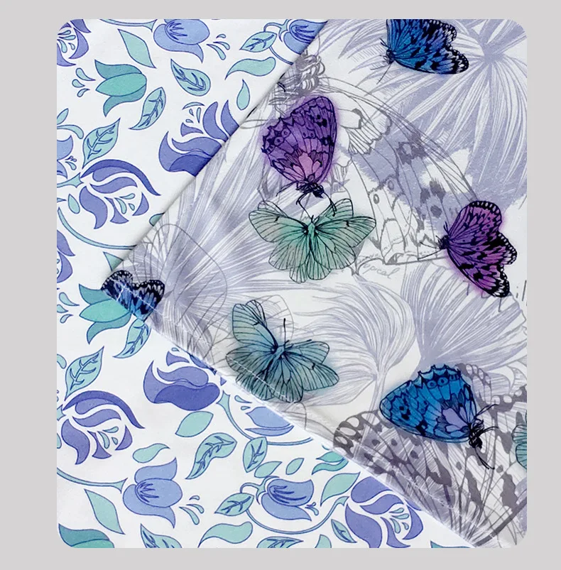 Reversible Adult Bib Scarf Floral Adult Bibs Women Washable and Reusable Clothing Protectors For elder