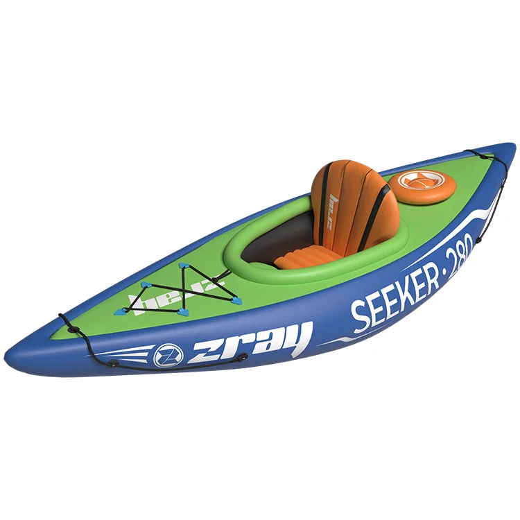 Custom Inflatable PVC Kayak 1 Person Blow Up Canoe with Accessories