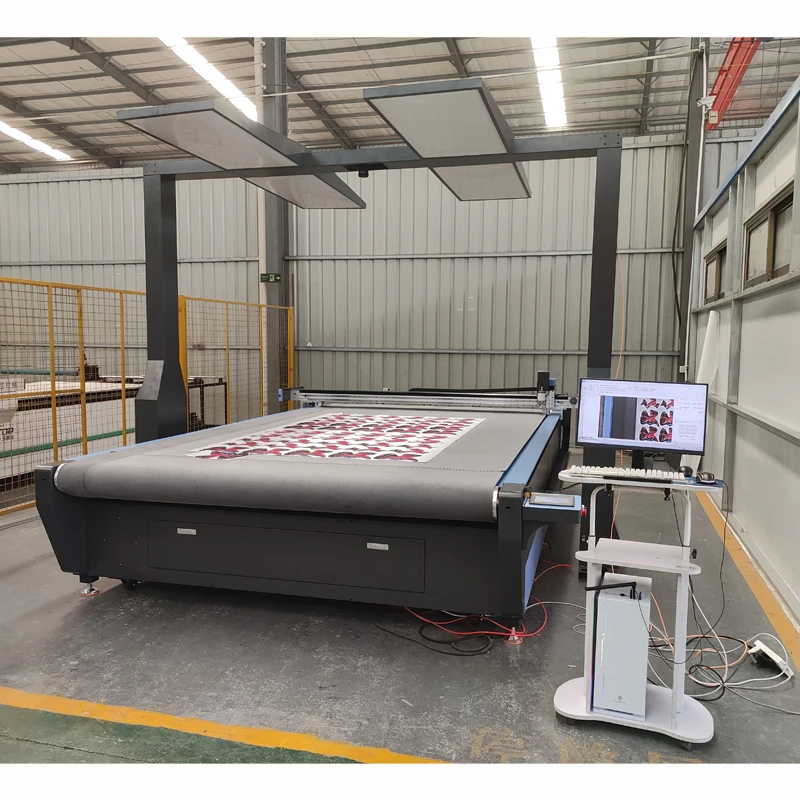 cnc knife cutting machine cut footwear leather shoes bag suitcase smooth edge with fast cutting Realtop machinery