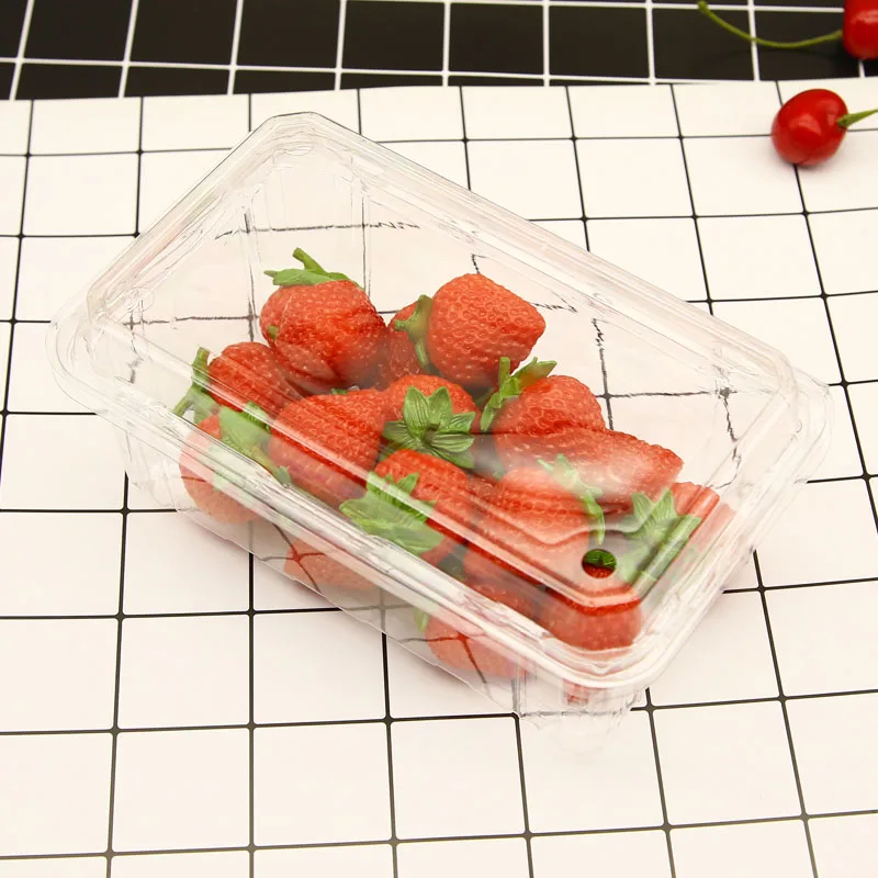 plastic 400g clear food clamshell packaging box