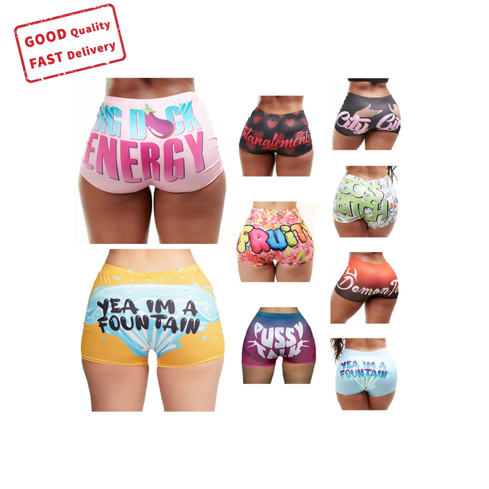 
HGL1621 2021 new arrival hot custom leggings shorts tights leggings fashion printed leggings women short pants 