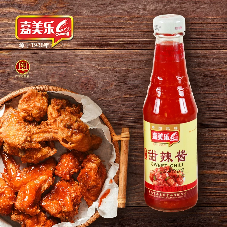 Hot selling delicious cooking seasoning rich 310g sauce bottle of sweet and spicy chili sauce