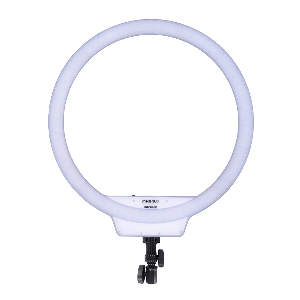 Yongnuo YN608 + 2 м стойка + адаптер питания + беспроводной пульт дистанционного управления двухцветный 3200-5500K/ 5500K Led кольцо видео селфи заполняющий свет комплект освещения