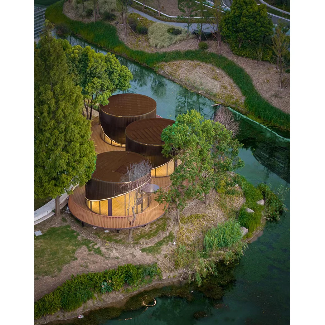 Round Wooden House Prefab Wooden House As Villa Wood House