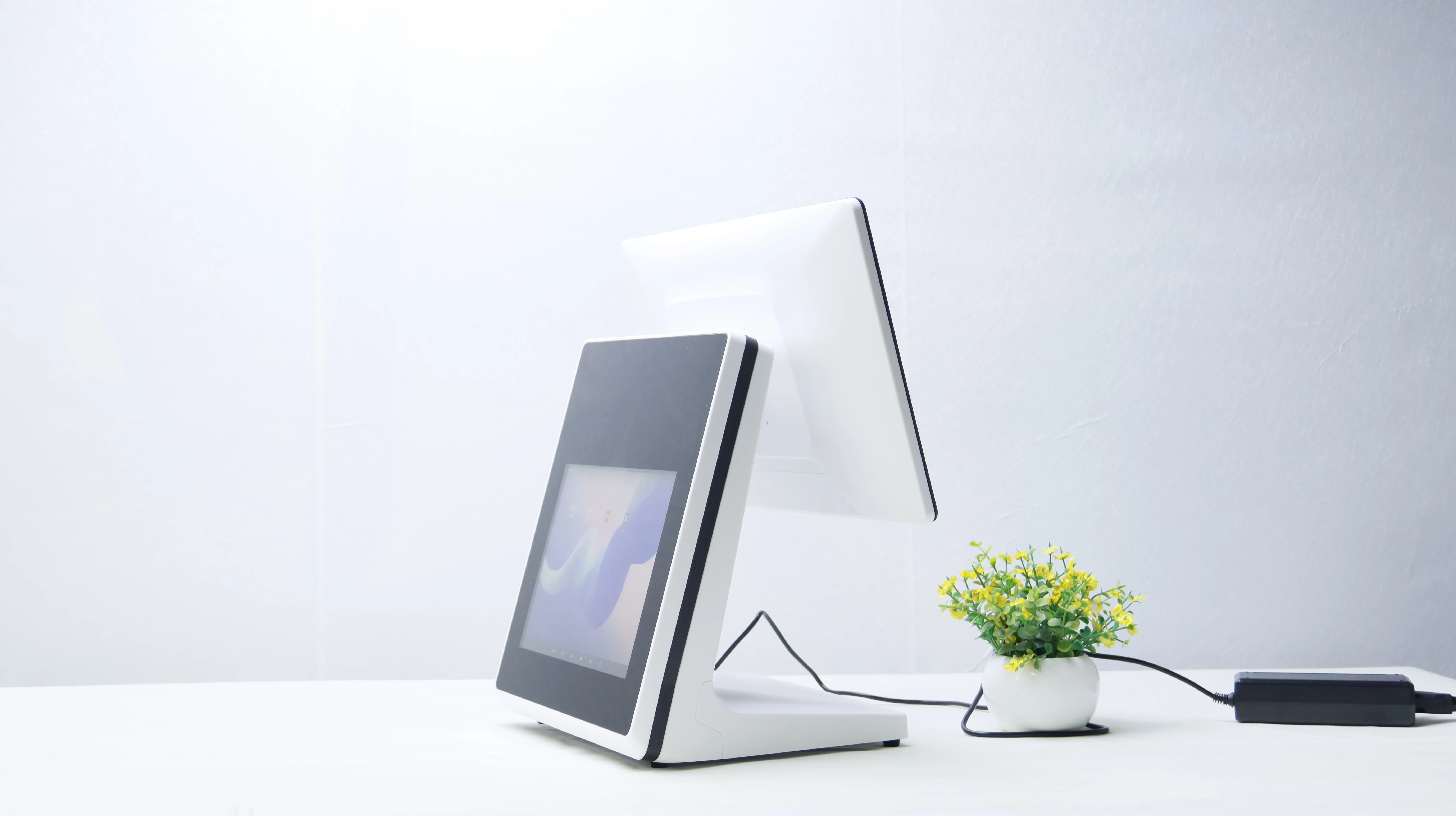 Wholesale 15.6+9.7 inch capacitive screen RK3568 Android 11 dual screen with customer display POS terminal