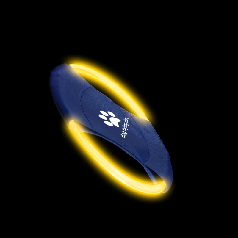 USB rechargeable OEM Plastic LED Flashing Flying Saucer flying disc with light